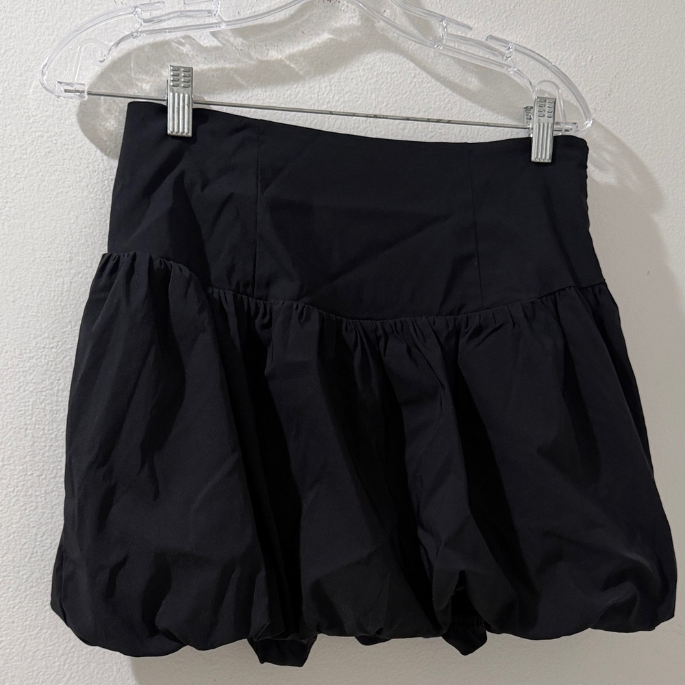 Free People Elodie Bubble mini Skirt black size 6